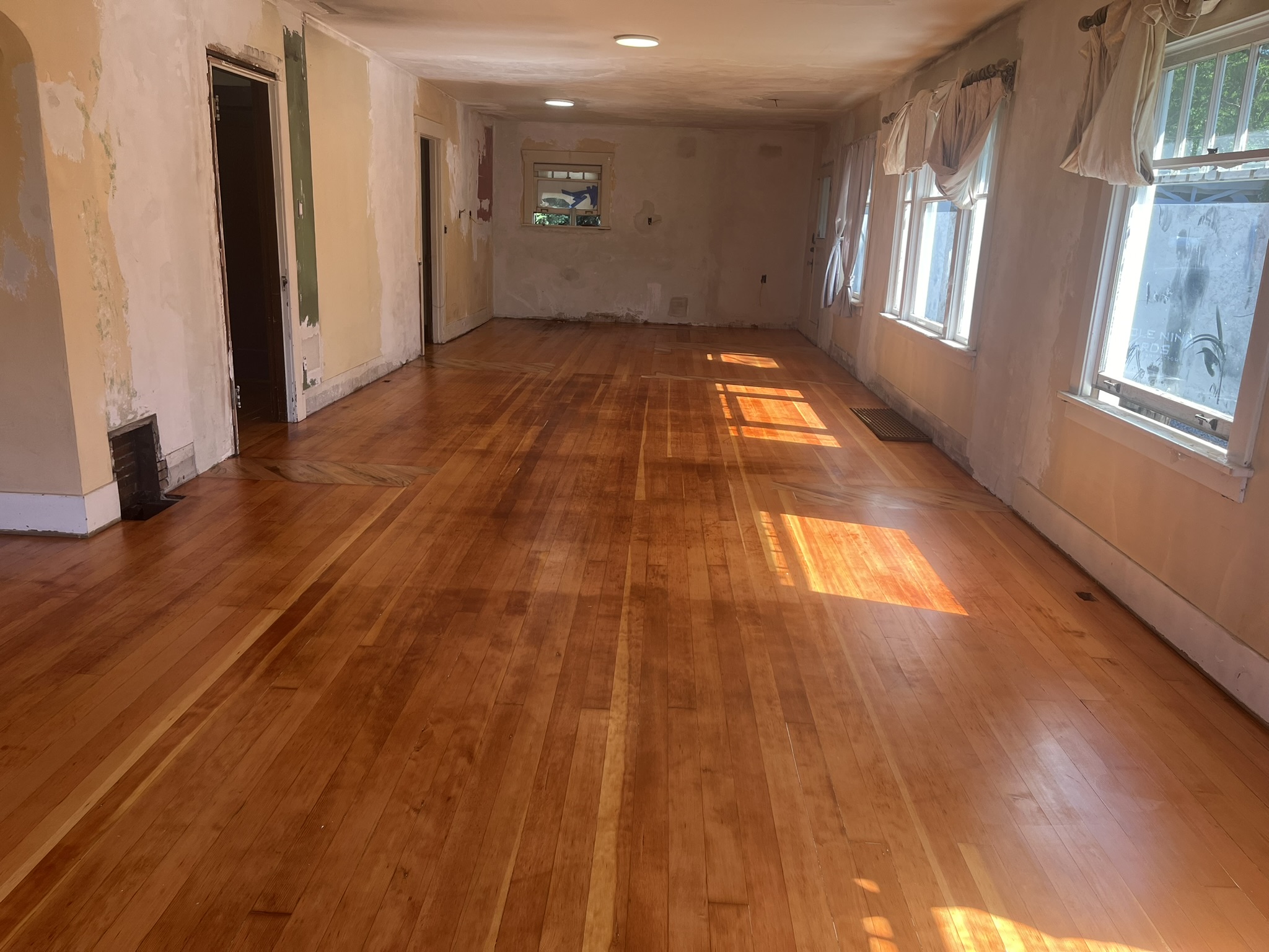 A floor restoration with a Swedish finish in Rainier, Washington