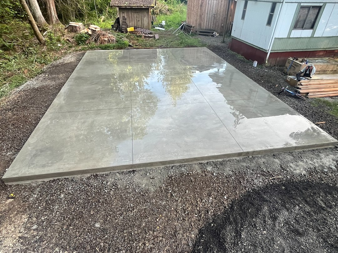 Stunning concrete slab in Thurston County, Washington